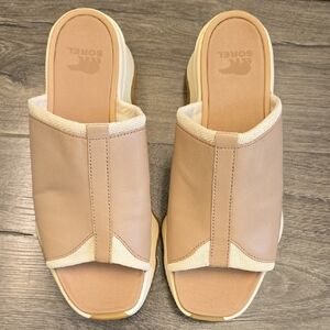 Sorel Tan Mules Comfortable and Stylish